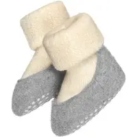Falke Baby Cosyshoe Babys Hausschuhe, 15-16, Weiß, Uni, Schurwolle