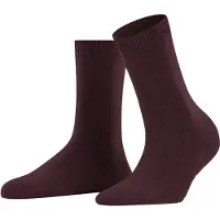 Falke Cosy Wool Damen Socken, 39-42, Rot, Uni, Wolle