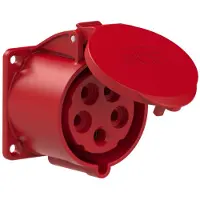 Pce 325-6 CEE-Anbausteckdose gerade (70x70mm) 32A 5p 6h IP44/IP54 3256