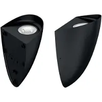 Elstead Lighting Wandleuchte VENDELA LED 8W IP65 Aluminium schwarz, Polycarbonatglas H:20.2cm Ø12.1cm dimmbar