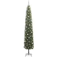vidaXL Künstlicher Weihnachtsbaum mit 300 LEDs mit Ständer Grün 270 cm