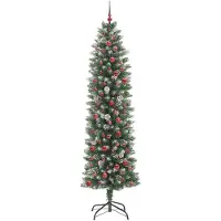 vidaXL Merle (mit LEDs und roten Bällen)