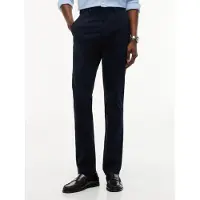 Tommy Hilfiger Chinohose "Chino Bleecker 1985 PIMA CO", Herren, Gr. 40, Länge 34, blau, Twill, Obermaterial: 96% Baumwolle, 4% Elasthan, normal, Hosen Chinohose