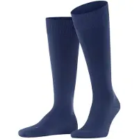 Falke Ultra Energizing Herren Kniestrümpfe, 45-46, Blau, Uni, Baumwolle