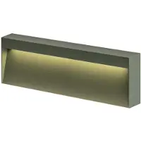 ROSSINI ILLUMINAZIONE KIKI LED-Wandleuchte 8W 3000K IP65 - Grüne Aluminiumstruktur für den Außenbereich, Wand-Stufenleuchte 50° Lichtwinkel - Rossini Group