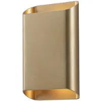 ROSSINI ILLUMINAZIONE PLAK LED-Wandleuchte 14W IP65 Doppelemission 3000K CRI90 in Metallgold-Finish - Interior Design Lighting Rossini Group