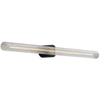 ROSSINI ILLUMINAZIONE POTTER 7W LED-Badezimmerwandleuchte in Schwarz mit gerippter Glühbirne S14d 2700K IP44 - Rossini Group | Badezimmer- und Innenbeleuchtung