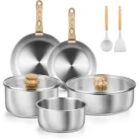 Carl Schmidt Sohn GmbH SILVARA, 11-teiliges Kochgeschirr-Set, Edelstahl rostfrei 18/10