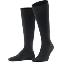 Falke Ultra Energizing Herren Kniestrümpfe, 39-40, Schwarz, Uni, Baumwolle