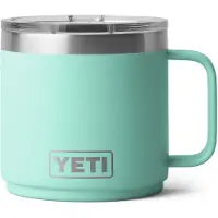 Yeti Rambler Stackable Mug 2.0 14oz Mag Slider Lid, Seafoam, stapelbare Thermotasse mit Deckel, 414 ml