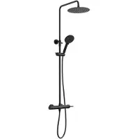 Hak ICONIC Duschsäule mit Armatur, Schwarz matt