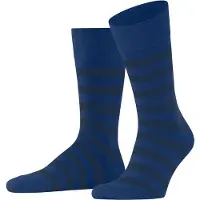 Falke Sensitive Mappd Line Herren Socken, 47-50, Blau, Streifen, Baumwolle
