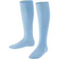 Falke Family Kinder Kniestrümpfe, 39-42, Blau, Uni, Baumwolle