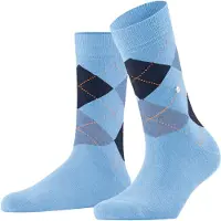 Burlington Socken "Queen", Damen, Gr. 41-45, blau (light blau (6541)), Obermaterial: 67% Baumwolle CO. 33% Polyamid PA., glatt, Socken Socken
