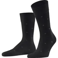 Falke Dot Herren Socken, 47-50, Schwarz, Punkte, Baumwolle