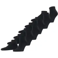 Falke Happy 6-Pack Herren Sneakersocken, 47-50, Blau, Uni, Baumwolle