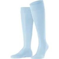 Falke Tiago Herren Kniestrümpfe, 43-44, Blau, Uni, Baumwolle