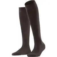 Falke Vitalizer Damen Kniestrümpfe, 35-36, Braun, Uni, Baumwolle