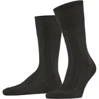 Falke Tiago Dotted Line Herren Socken, 45-46, Braun, Punkte, Baumwolle