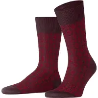 Falke Artwork Tie Herren Socken, 39-40, Rot, Ajour, Baumwolle