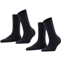 Falke Damen Socken Softmerino Bundle 2P SO 49144-6379 39-40 - Dark Navy - 39-40