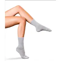 Falke No. 1 Finest Cashmere Damen Socken, 37-38, Grau, Uni, Kaschmir