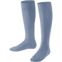 Falke Family Kinder Kniestrümpfe, 39-42, Blau, Uni, Baumwolle