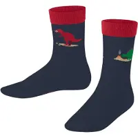 Falke Dinosaurs Kinder Socken, 39-42, Blau, Tier, Baumwolle