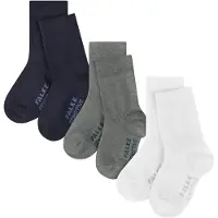 Falke Sensitive 3-Pack Babys Socken, 80-92, Mehrfarbig, Uni, Baumwolle