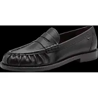 Tamaris Slipper , Damen, Gr. 39, schwarz, Glattleder, unifarben, Schuhe Slipper, Blockabsatz, Businessschuh, Halbschuh in Mokassin-Optik