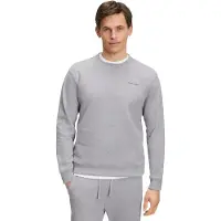 Falke Sweat Herren Sweatshirt, S, Grau, Uni, Baumwolle