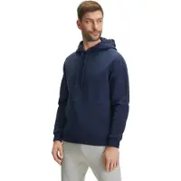 Falke Sweat Herren Hoodie, 3XL, Blau, Uni, Baumwolle
