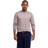 Falke Pure Merino Wool Herren Pullover, 3XL, Beige, Schurwolle