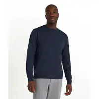 Falke Ultrafine Merino Wool Herren Pullover, S, Blau, Schurwolle