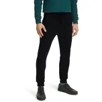 Falke Sweat Herren Sweathose, S, Schwarz, Uni, Baumwolle