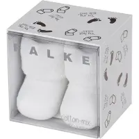 Falke Erstling Babys Socken, 50-56, Weiß, Uni, Baumwolle