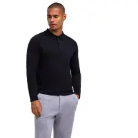 Falke Ultrafine Merino Wool Herren Pullover, L, Schwarz, Schurwolle