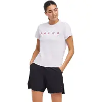 Falke Damen Training T-Shirt, XS, Weiß, Uni