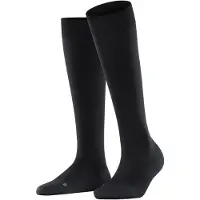Falke Energizer Damen Kniestrümpfe, 35-36, Schwarz, Uni
