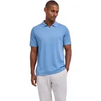 Falke Smart Easy Care Herren Polo Shirt, M, Blau, Baumwolle