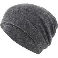 Falke Pure Cashmere Unisex Mütze, Onesize, Grau, Kaschmir