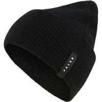 Falke Unisex Mütze, Onesize, Schwarz, Uni, Schurwolle