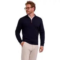 Falke Pure Merino Wool Herren Pullover, 3XL, Blau, Schurwolle