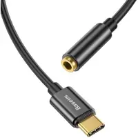 Baseus CATL54-01, Type-C, 3.5mm, Schwarz