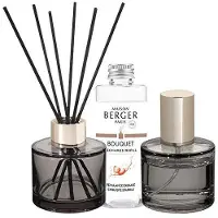 Maison Berger Paris Geschenkset Aromadiffusor Rosalie grau + Nachfü llpack und Heimspray Intensiver Glitter
