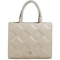Pepe Moll Schwarze Damen Handtasche aus Polyurethan mit goldenen Details und transparentem Innenraum