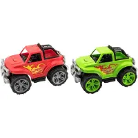 Teddies Geländewagen Buntes Auto Leuchtende Farben Für Kinder