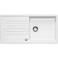 BLANCO Granitspüle "ZIA XL 6 S", weiß, B:50cm H:19cm T:100cm, Verbundwerkstoff, Küchenspülen, Granitspüle, erhältlich in mehreren Farben