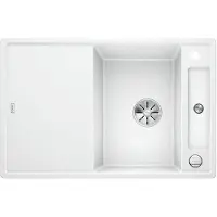 BLANCO AXIA III 45 S, Rechteckig, Silgranit, Weiß, 1 Becken, Rechteckig, Links
