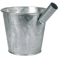 Kerbl Jaucheschöpfer verzinkt, Schöpfer mit Tülle, 6,5 Liter 24 cm Schöpfkelle